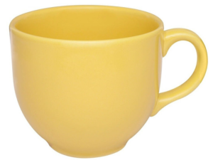 XICARA CERAMICA CHA S/PIRES AMARELA 170ML