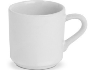 XICARA CERAMICA 50ml BRANCA LISA