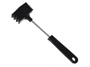 MARTELO PARA CARNE PLASTICO PRETO E INOX