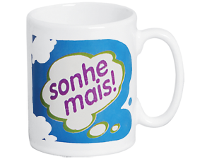 CANECA CERAMICA 280ML SONHE MAIS C/CX