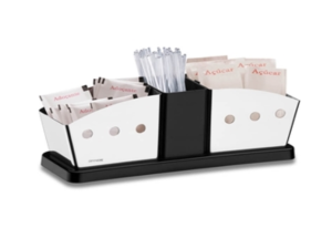 PORTA SACHE INOX/PLASTICO 20X07X07CM