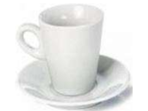 XICARA+PIRES PORCELANA  80ML CAFÉ CONICA