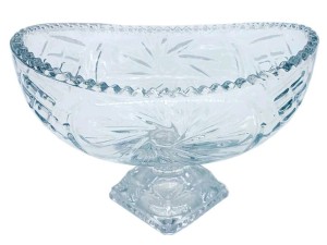 CENTRO MESA VIDRO 09X15CM C/PÉ SUNSTAR