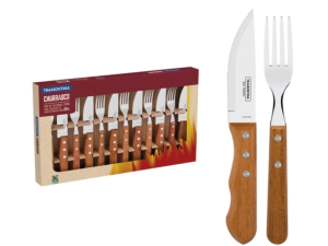 JOGO 12 CHURRASCO JUMBO CB MADEIRA DYNAMIC