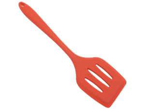 ESPATULA SILICONE VAZADA 27CM VERMELHA