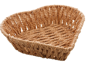 CESTA PAPEL CORACAO 24X24X5CM