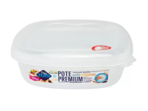 POTE PLASTICO 1915ML CLEAN QUADRADO
