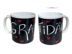 CANECA CERAMICA 300ML GRATIDÃO