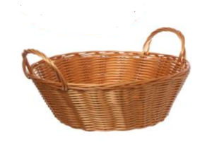 CESTA RATTAN LILY 24CM REDONDA/ALÇA