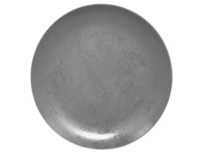 PRATO PORCELANA RASO 26CM CINZA ESCURO