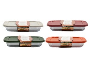 ASSADEIRA VIDRO 3,0L RETANGULAR TAMPA-PLASTICA