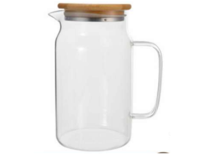 JARRA VIDRO 1,1L TAMPA-BAMBU