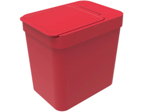 LIXEIRA PLASTICA 5,0L VERMELHA