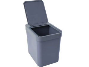 LIXEIRA PLASTICA 5,0L CINZA