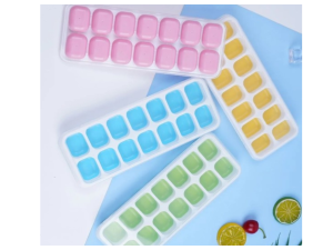 FORMA GELO PLASTICA/SILICONE 14 CUBOS