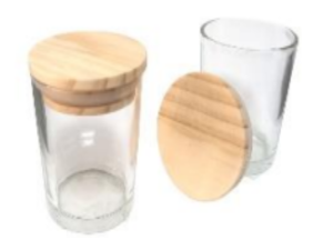 POTE VIDRO  80ML TAMPA-BAMBU