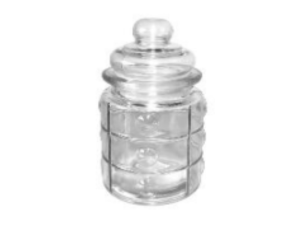 POTE VIDRO 280ML TAMPA-VIDRO