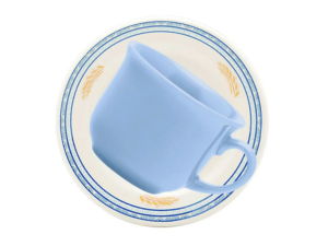 XICARA+PIRES CERAMICA 200ML CHA GRANO