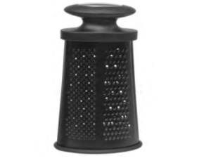 RALADOR METAL 2 FACES 23CM PRETO