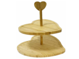 PETISQUEIRA BAMBU 2-CORACAO 27X30CM