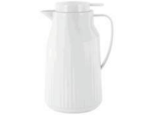 GARRAFA TERMICA 1,0L BRANCA C/BOTÃO