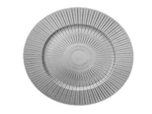 SOUSPLAT PLASTICO 33CM PRATA