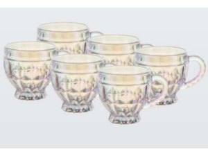 JOGO 6 XICARA VIDRO 220ML RIVIERA FURTACOR