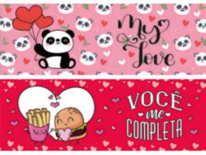 CANECA VIDRO 380ML ESTAMPAS 