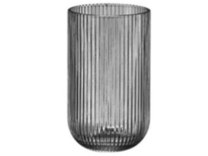 JOGO 6 COPO VIDRO 450ML RAYE CINZA