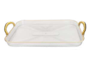 BANDEJA ACRILICA 42X26CM ALCA OURO