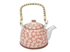 CHALEIRA PORCELANA 900ML C/INFUSOR CB-BAMBU