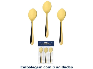 TALHER LOVERS C/3 COLHER CHÁ GOLD