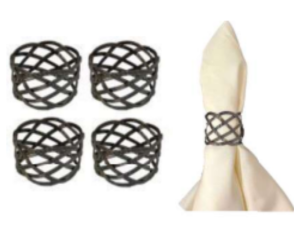 KIT 4 ANEL P/GUARD PRETO