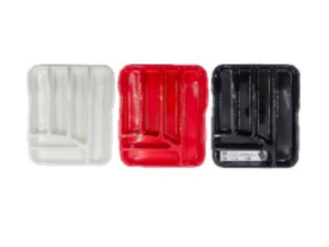 PORTA TALHER PLASTICO 36X28CM 3-CORES