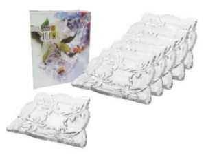 JOGO 6 PRATO VIDRO 200ML