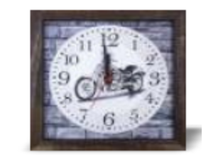 RELOGIO PAREDE 27CM QUADRADO MADEIRA
