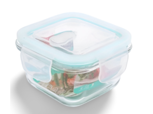 POTE VIDRO HERMETICO RETANGULAR 320ML