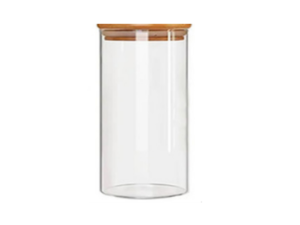 POTE VIDRO  500ML TP-BAMBU REDONDO