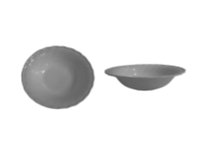 TIGELA MELAMINA CINZA 320ML REDONDA