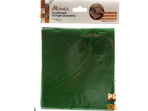 GUARDANAPO PAPEL 33X33CM QUADR VERDE