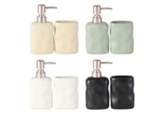 KIT 2 BANHEIRO CERAMICA ORGANICO-QUAD 4-CORES