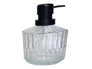 PORTA SABONETE VIDRO 410ML TP-PRETA