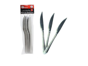 KIT 06 FACA CHURRASCO INOX GARBO 22CM