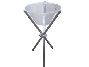 CHAMPANHEIRA ACRILICA TRIPE ALUMINIO  CRISTAL