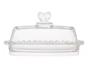 MANTEGUEIRA VIDRO PEROLA 17X10CM 