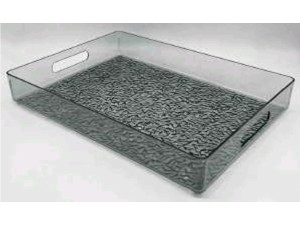 BANDEJA ACRILICA 30X21CM 3-CORES