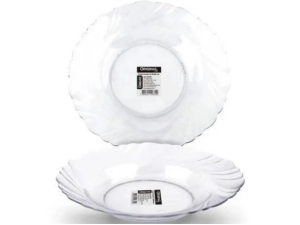 PRATO VIDRO 18CM LINHA CRISTAL