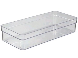 ORGANIZADOR ACRILICO 33X14X07CM S/TAMPA