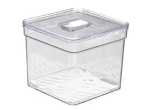 ORGANIZADORA ACRILICA 14X14X14CM C/TELA