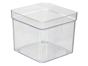 ORGANIZADOR ACRILICO 14X14X13CM S/TAMPA